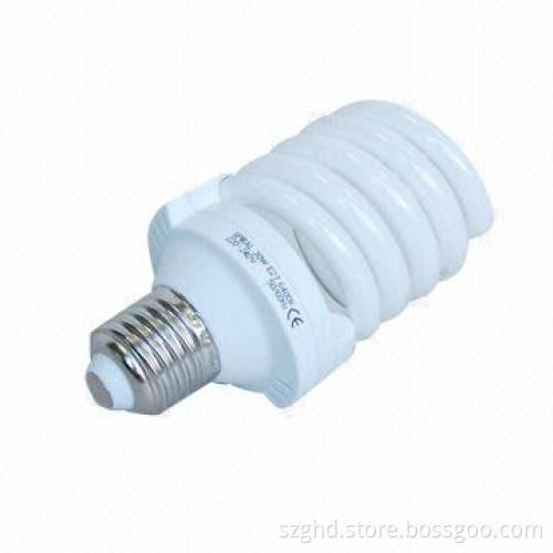 30W Full-spiral Energy-saving Lamp with 1920lm Luminous Flux and E27/B22 Base